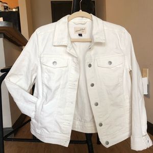 White jean jacket